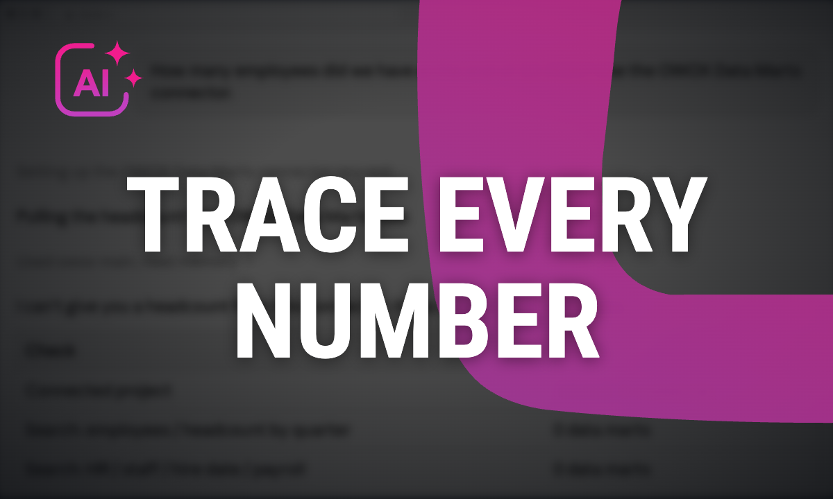 Trace an AI answer to its SQL: from number to source table