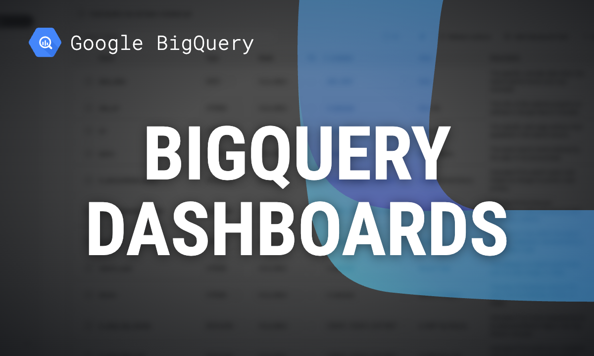 BigQuery visualization tools: Data Studio, Looker, Sheets, Power BI, Tableau and Excel compared