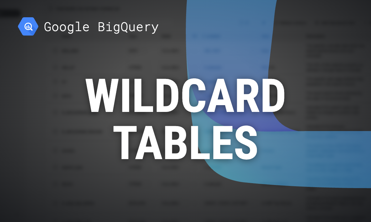 BigQuery wildcard tables and _TABLE_SUFFIX, with measured costs