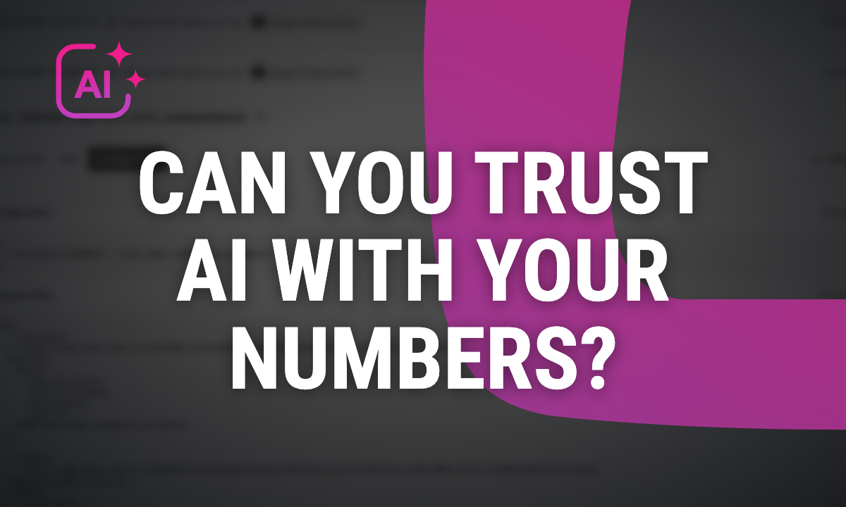 Can you trust AI with your business numbers?