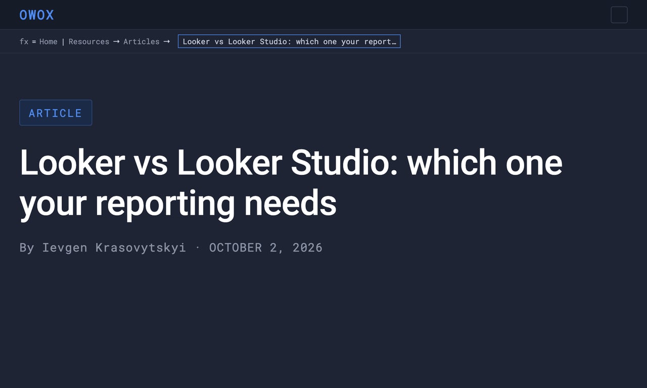 Looker vs Looker Studio: which one your reporting needs