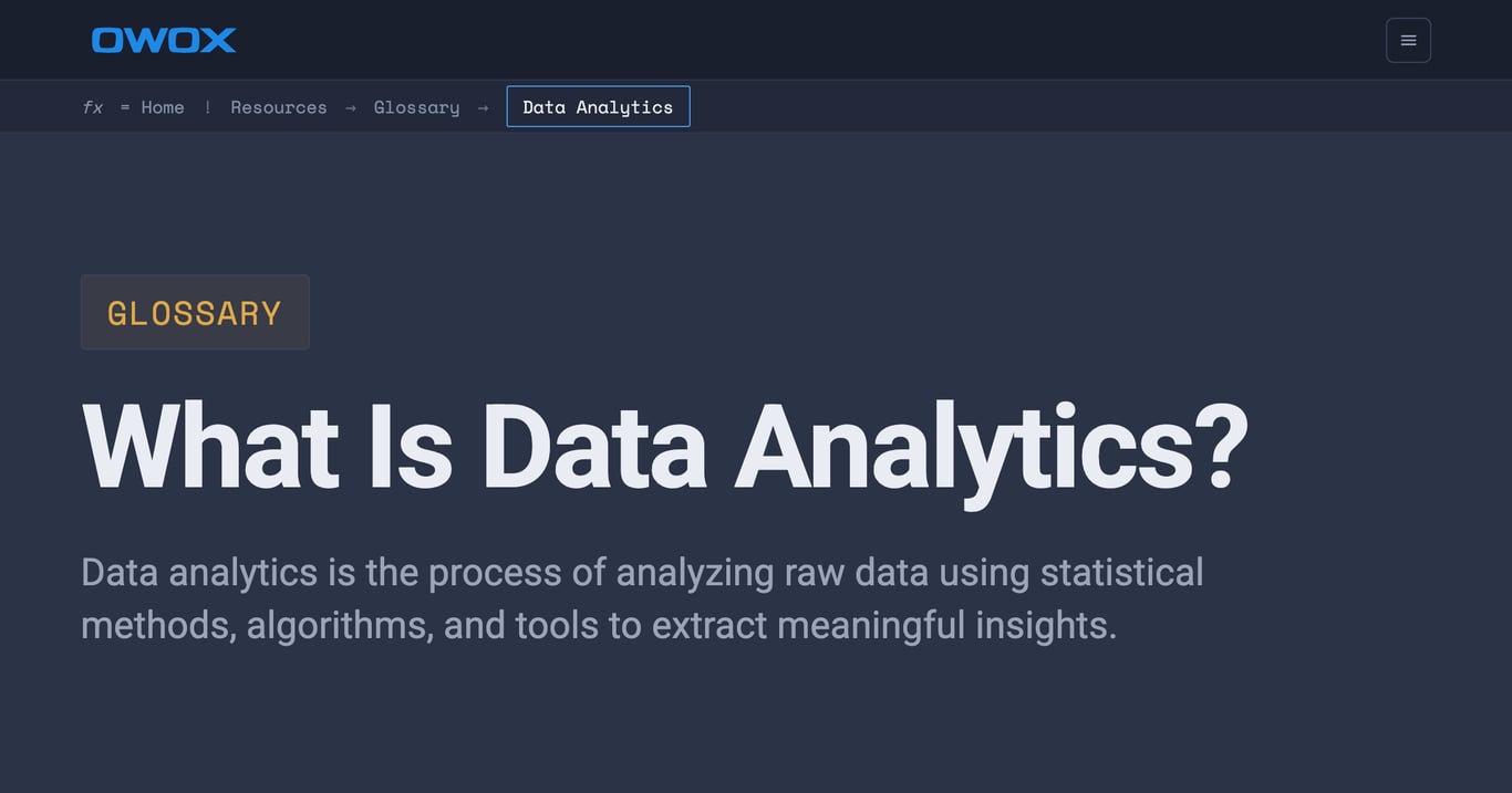 Data Analytics