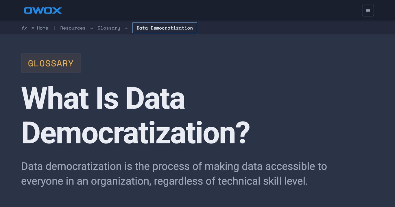 Data Democratization