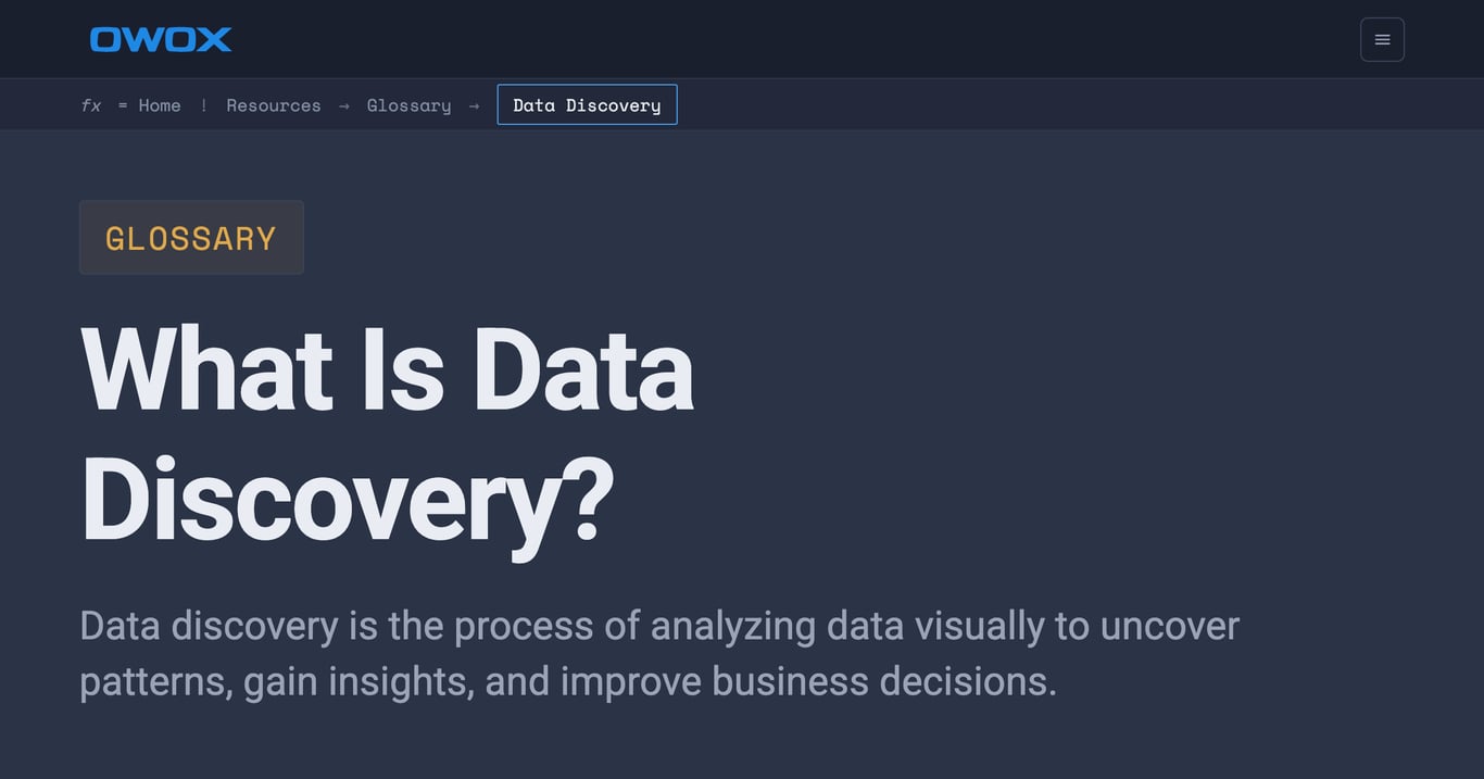 Data Discovery