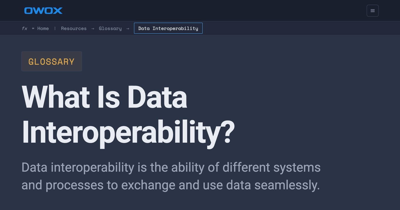 Data Interoperability