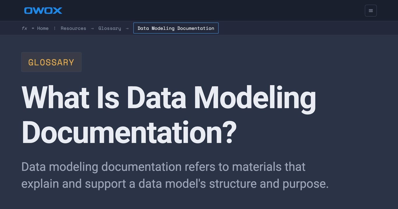 Data Modeling Documentation