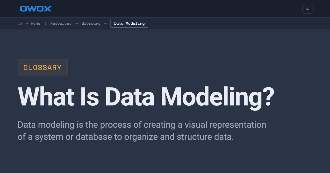 Data Modeling