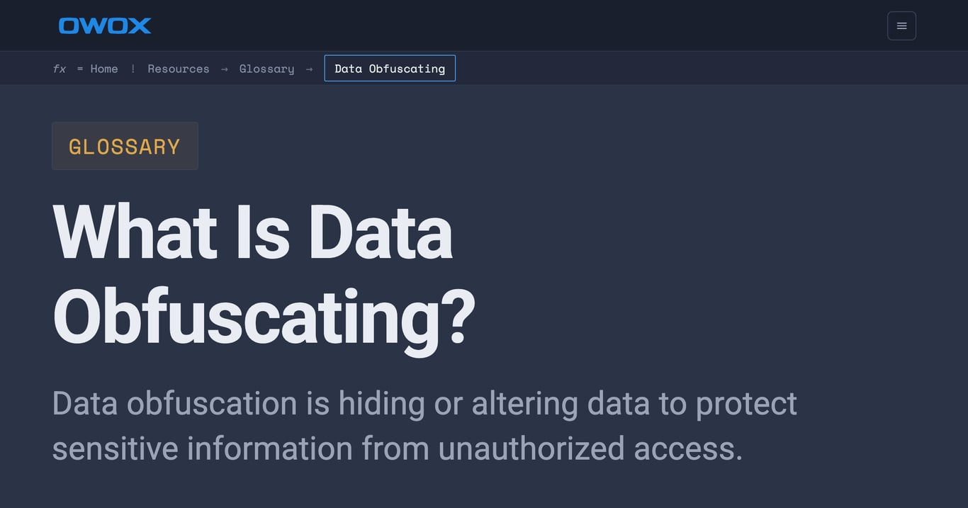 What Is Data Obfuscation? Techniques & Use Cases