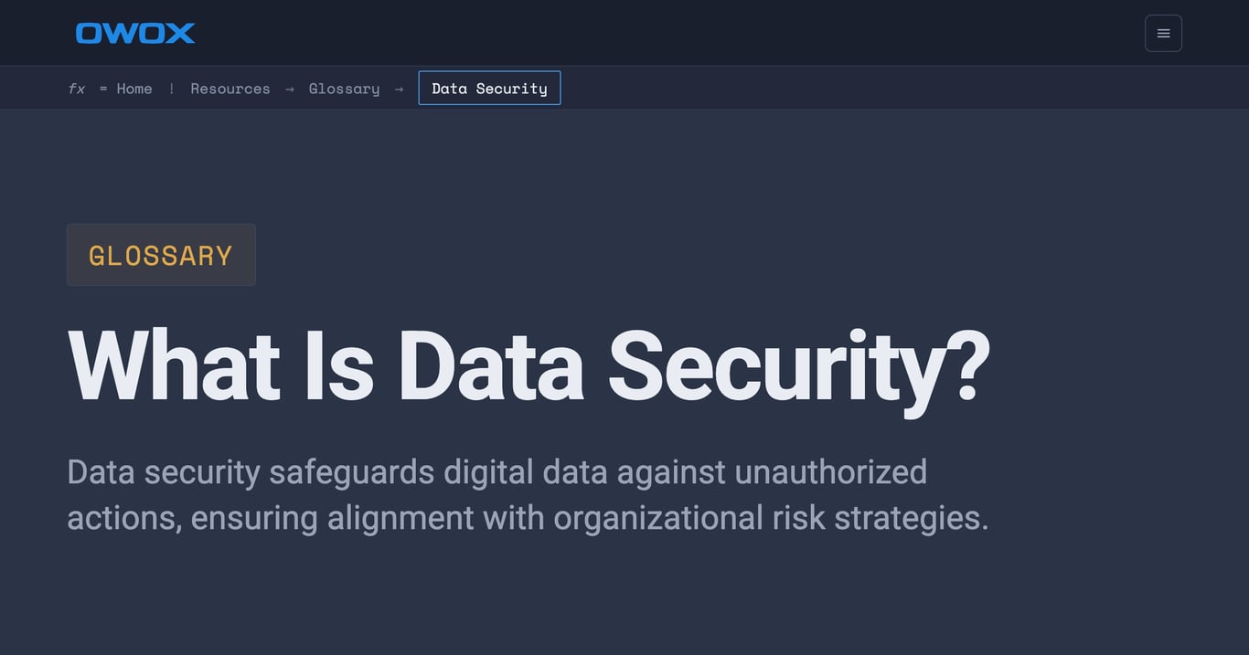 What Is Data Security? Principles & Best Practices