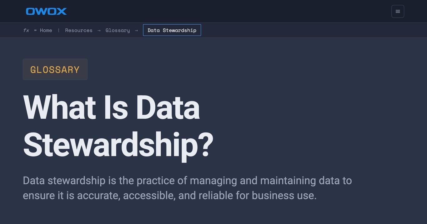 What Is Data Stewardship? Role & Best Practices