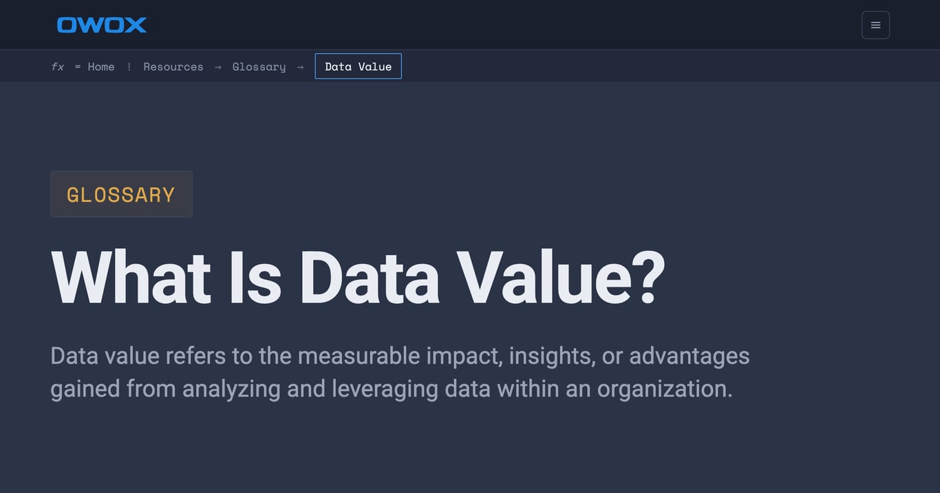 What Is Data Value? How to Measure & Maximize It