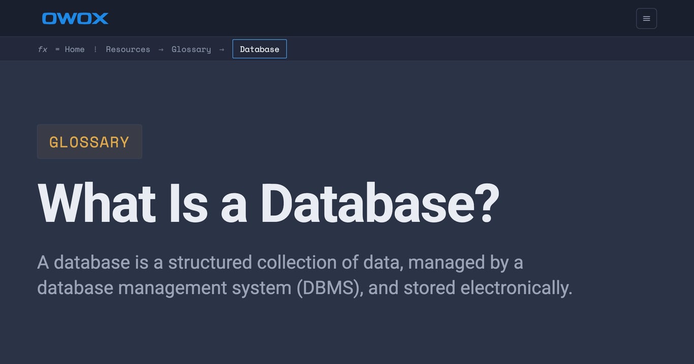 Database