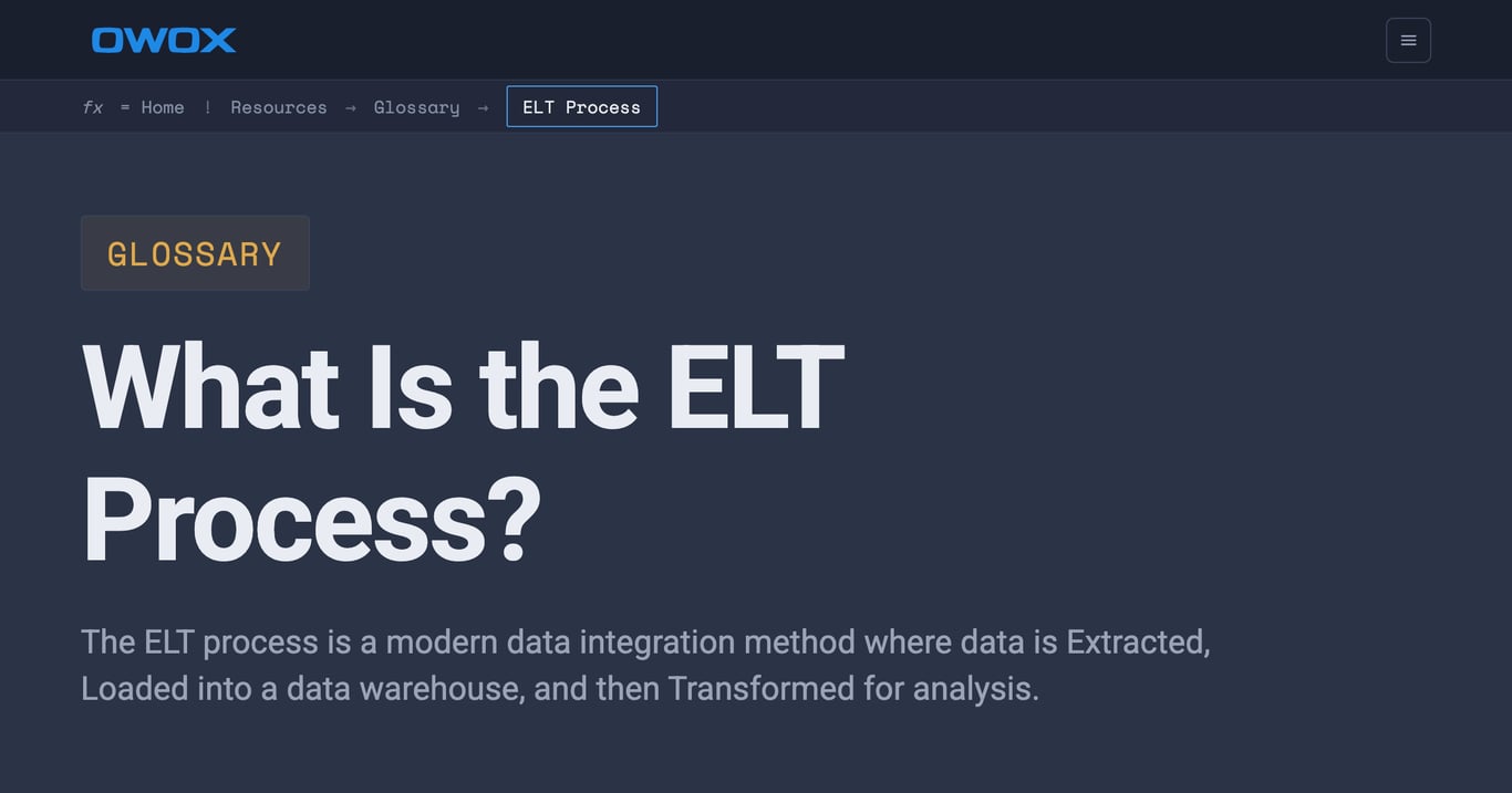 What Is the ELT Process? Definition & Guide