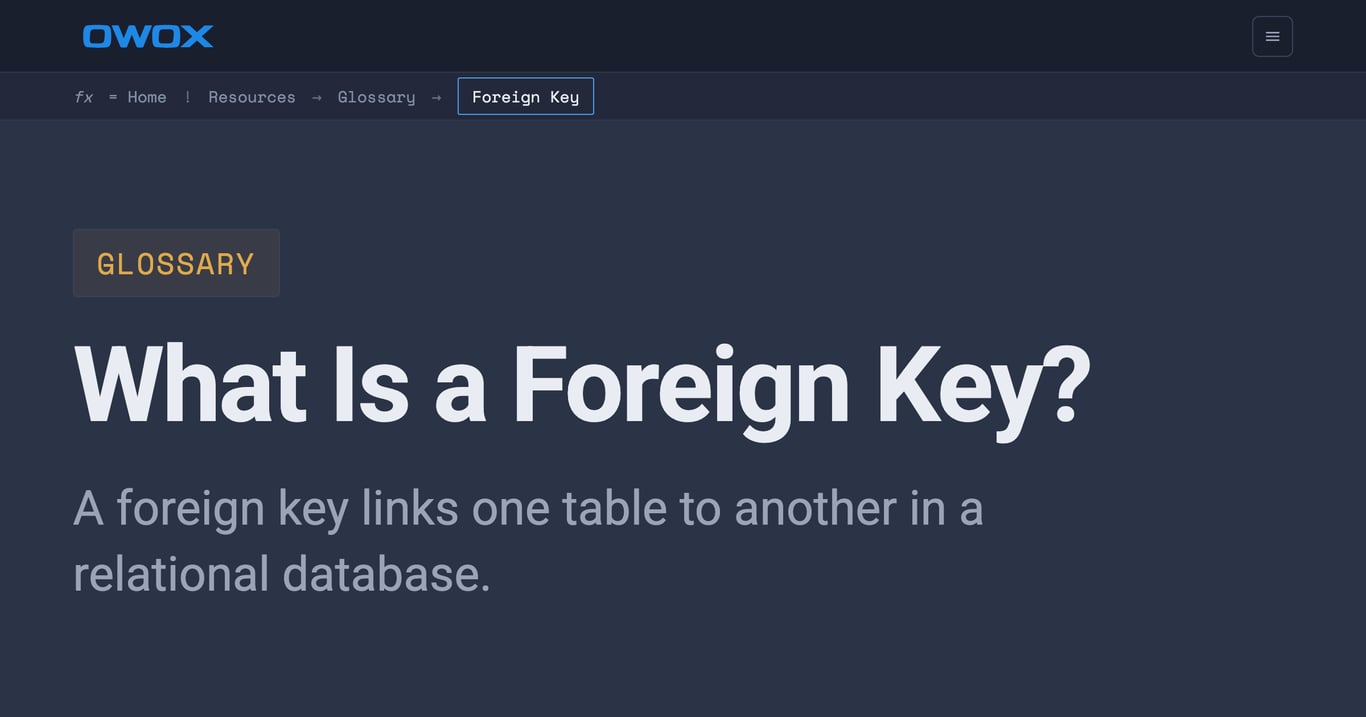 What Is a Foreign Key? Definition & Examples
