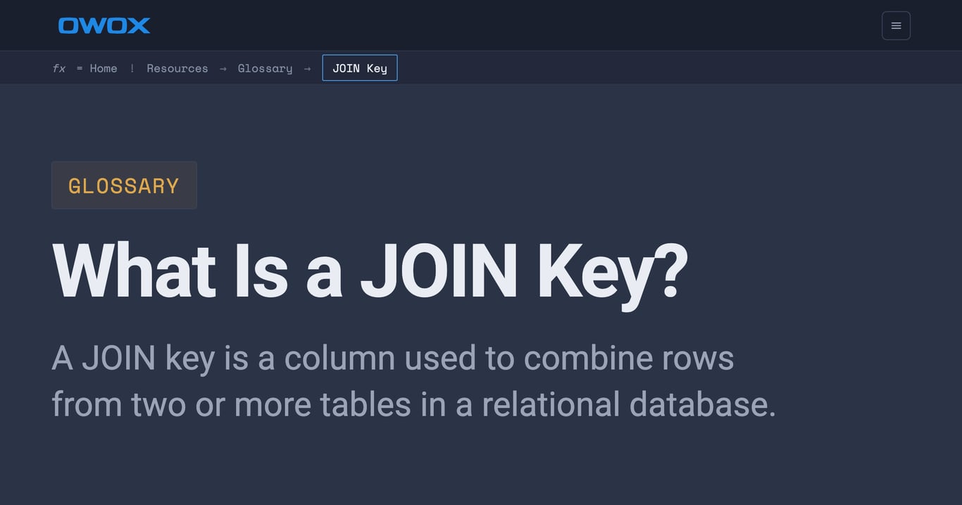 What Is a JOIN Key in SQL? Definition & Examples