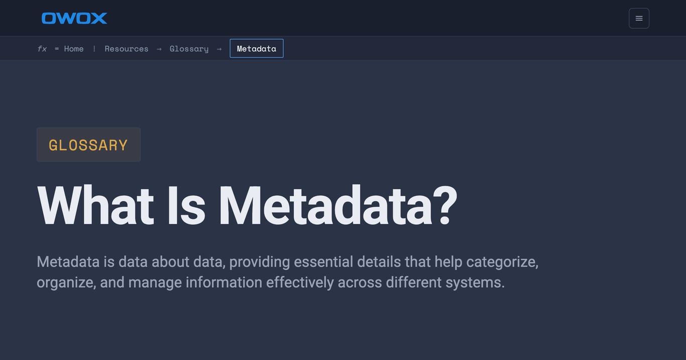 What Is Metadata? Definition, Types & Examples