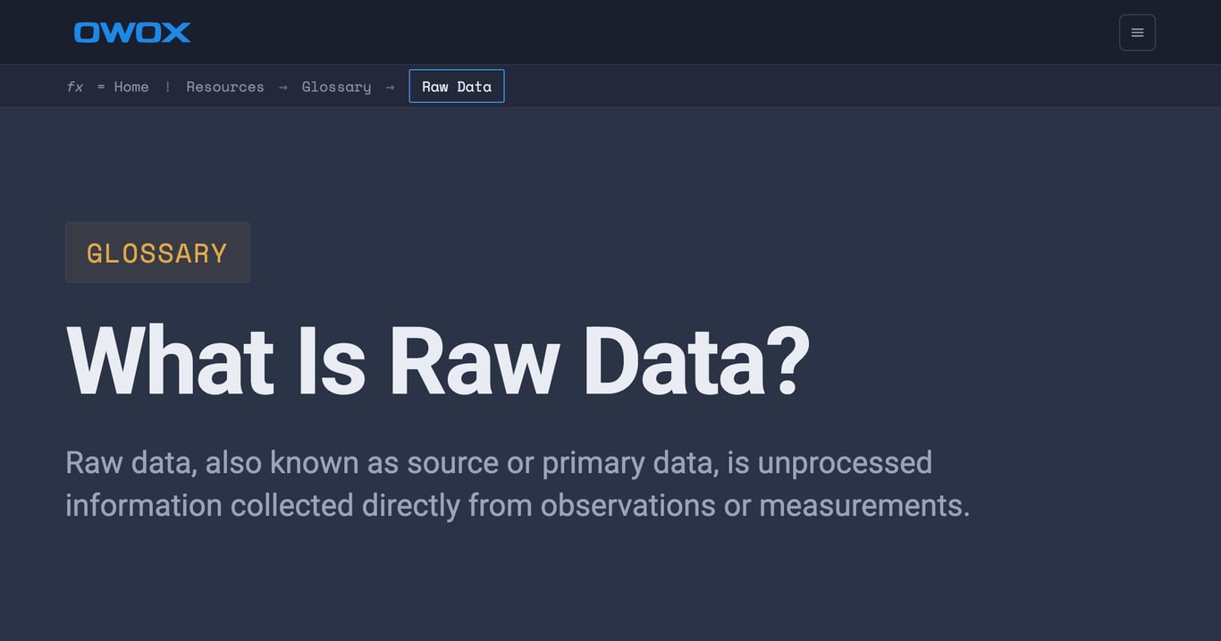 What Is Raw Data? Definition & How to Use It