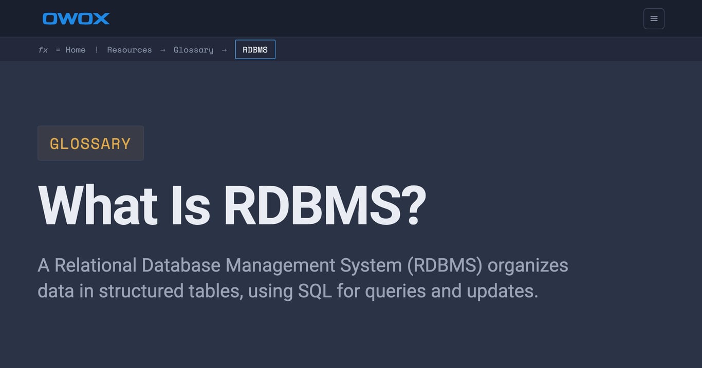 What Is an RDBMS? Definition & Examples