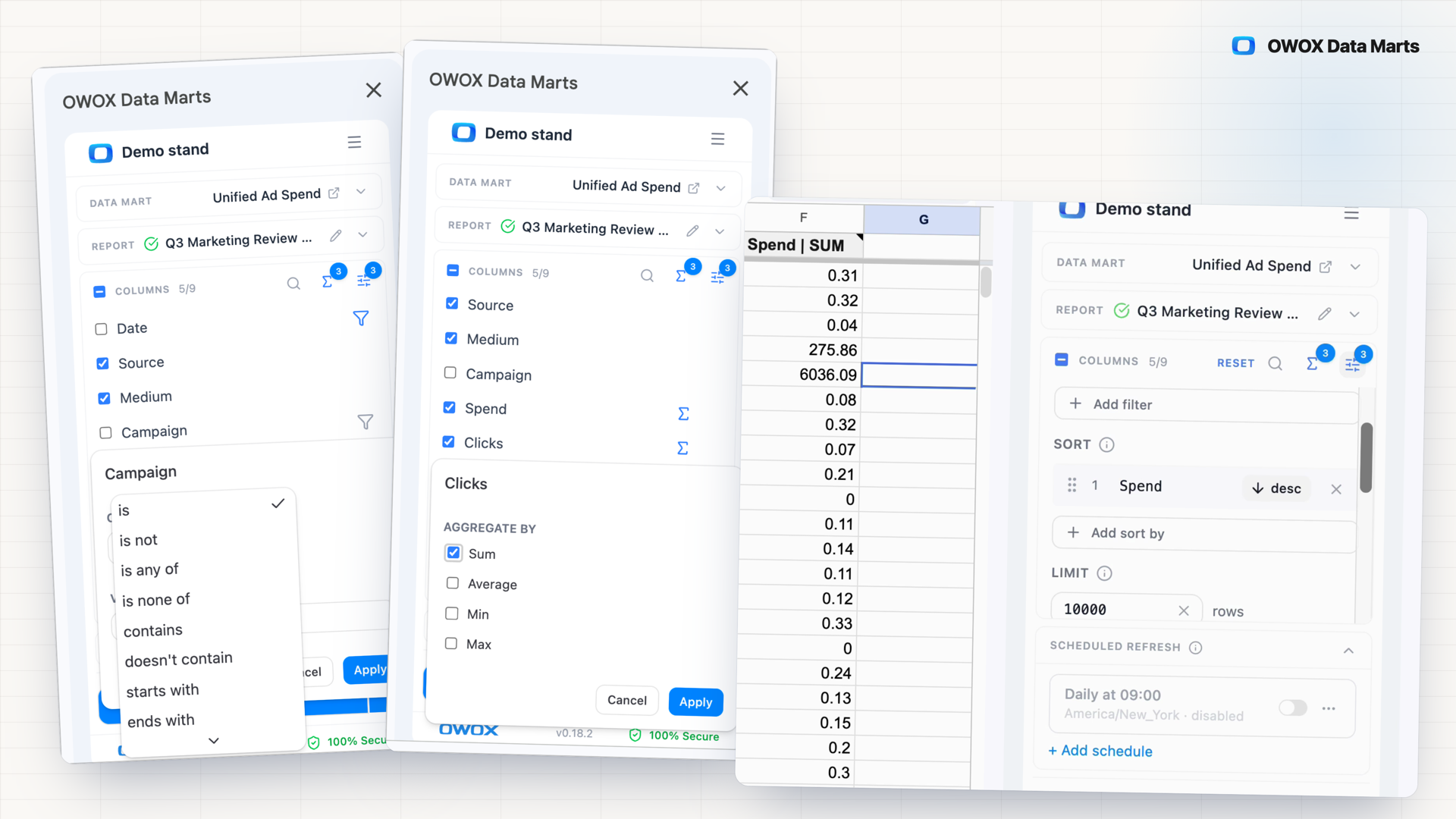 Report Output Controls