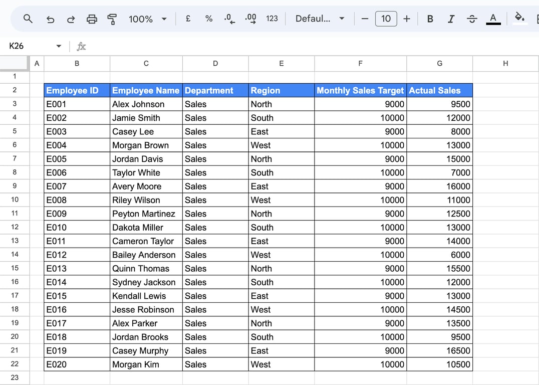 Example of using IMPORTRANGE in Google Sheets for importing data based on specific conditions. i-border