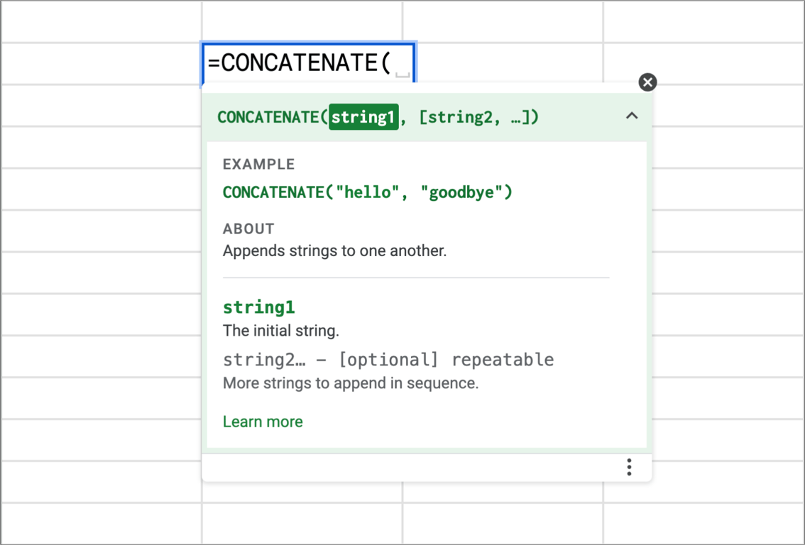 Concatenating text dynamically in Google Sheets using ARRAYFORMULA for creative text manipulation techniques. i-border