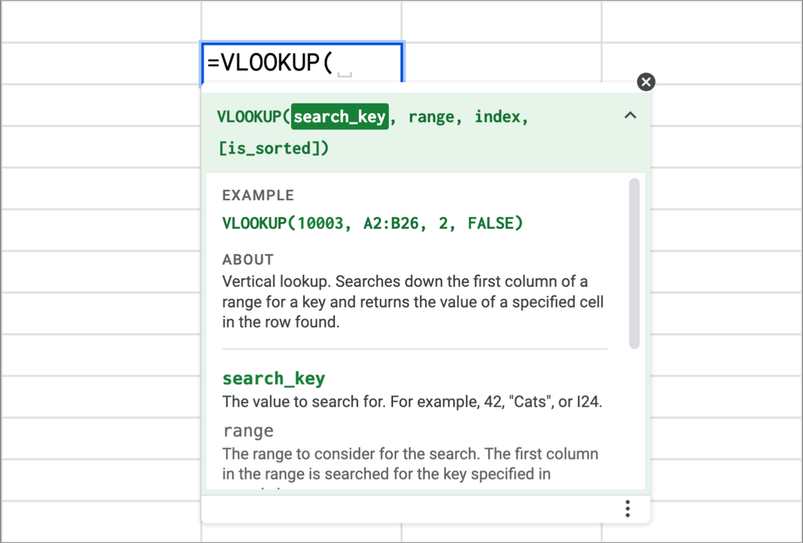Bulk data lookup using VLOOKUP within ARRAYFORMULA in Google Sheets to simplify search across datasets. i-border