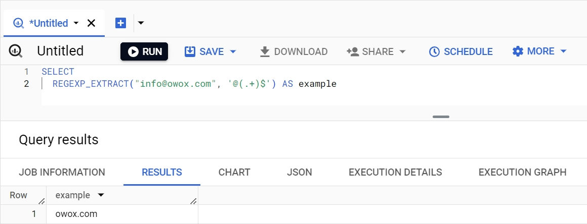 REGEXP_EXTRACT function in BigQuery, extracting substrings that match a regular expression. i-shadow