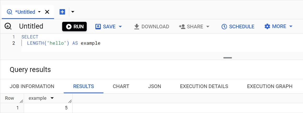 LENGTH function in BigQuery, counting the number of characters in a string. i-shadow
