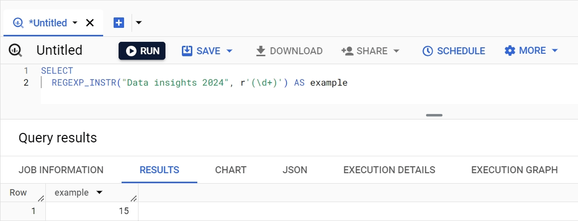 REGEXP_INSTR function in BigQuery, showing how to locate patterns in strings using regex. i-shadow