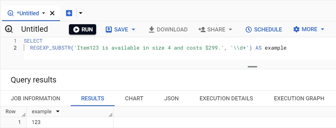 REGEXP_SUBSTR function in BigQuery, retrieving substrings using regular expressions. i-shadow
