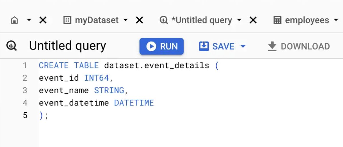 DATETIME data type with combined date and time values, excluding timezone.
