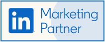 LinkedIn Marketing Partner badge featuring LinkedIn logo and Marketing Partner text.