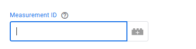 Field prompting for the input of the Google Analytics measurement ID. i-shadow