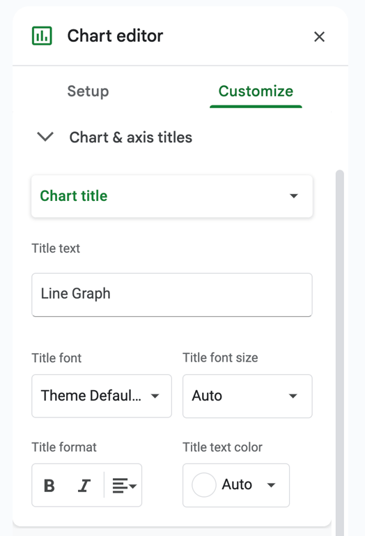Editing chart and axis titles in Google Sheets to improve clarity in Pivot Charts. i-border