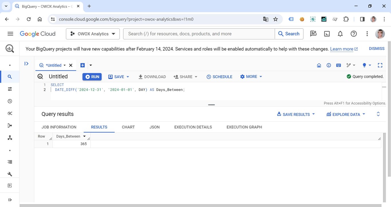 DATE_DIFF in BigQuery, used to calculate the difference between two dates in terms of days, months, or years. i-shadow