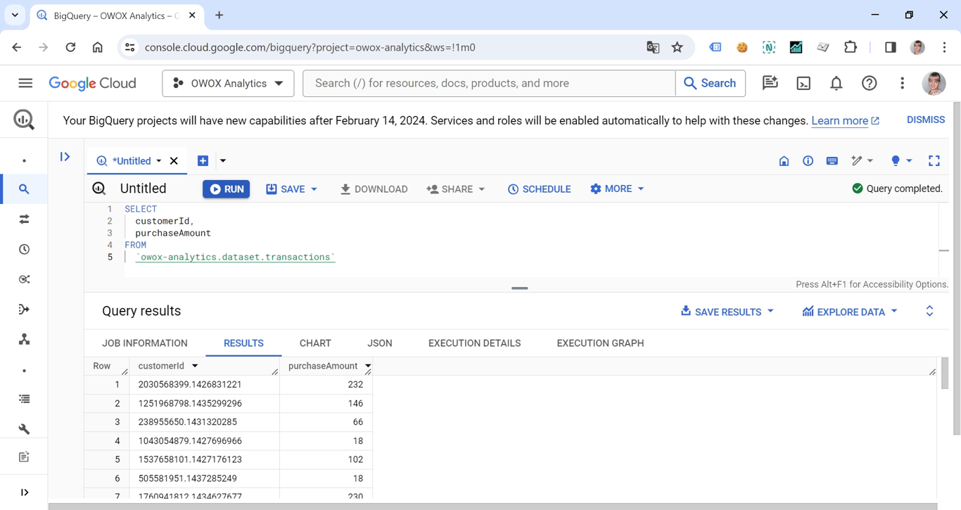 SELECT needed_column in BigQuery, showing how to retrieve specific columns from a dataset. i-shadow