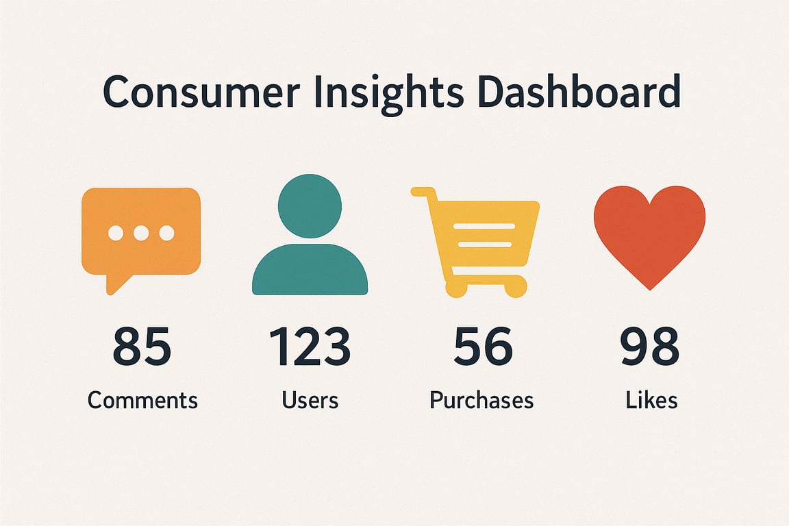A good example of a Pictorial Chart with clear representation of customer insights.