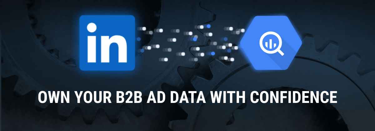 Dashboard showing Facebook Ads data flowing into BigQuery storage and exporting to Google Sheets, Looker Studio, Excel, Tableau, and Power BI. i-radius